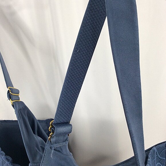 Joyspun Women's Bra 44D Blue Lace Comfort Straps Underwired - Picture 9 of 10